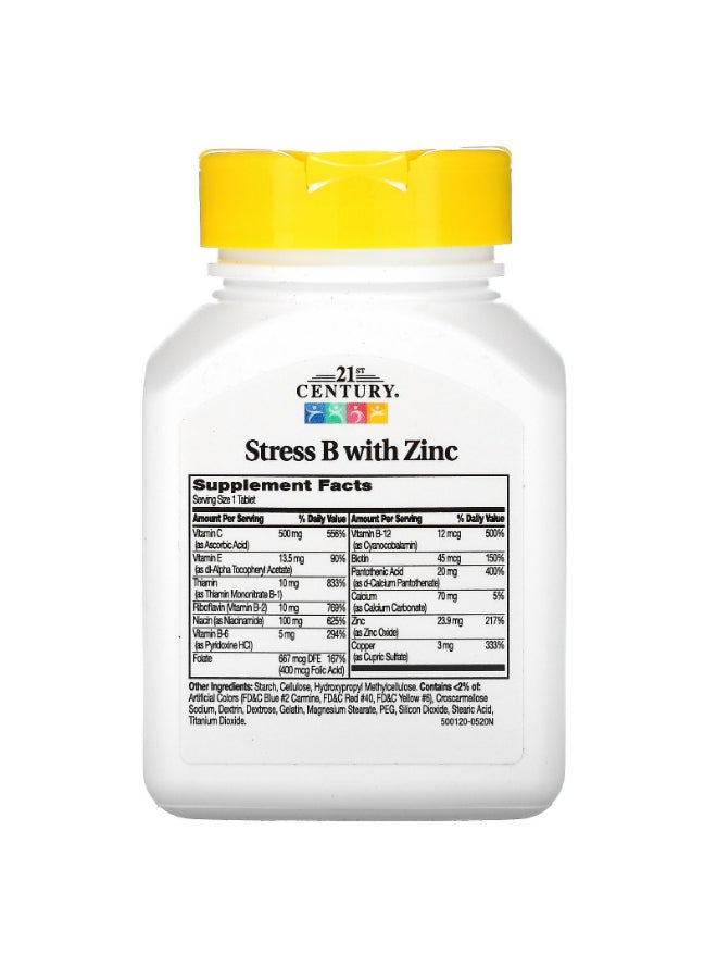 21st Century Stress B With Zinc - 66 Tablets - Image 2